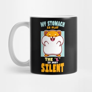 Flat Stomach Cute Hamster Mug